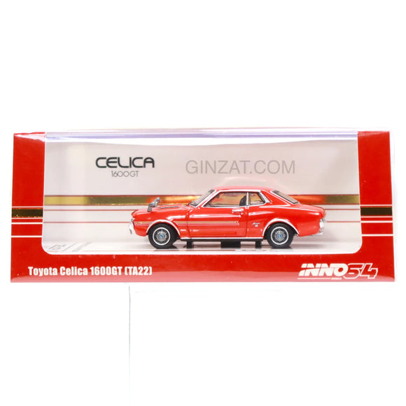 TOYOTA Celica 1600GT (TA22) Red, INNO64 diecast model car