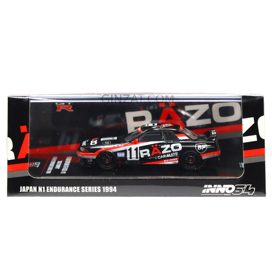 NISSAN Skyline GT-R R32 #11 "RAZO TRAMPIO" Japan N1 Endurance Series 1994, INNO64 diecast model car