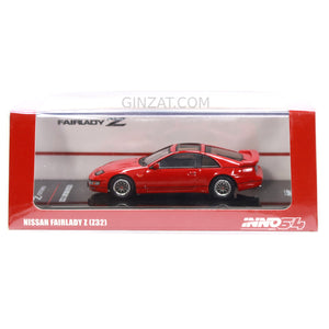 NISSAN Fairlady Z (Z32) Aztec Red w/ Extra Wheels, INNO64 diecast model car