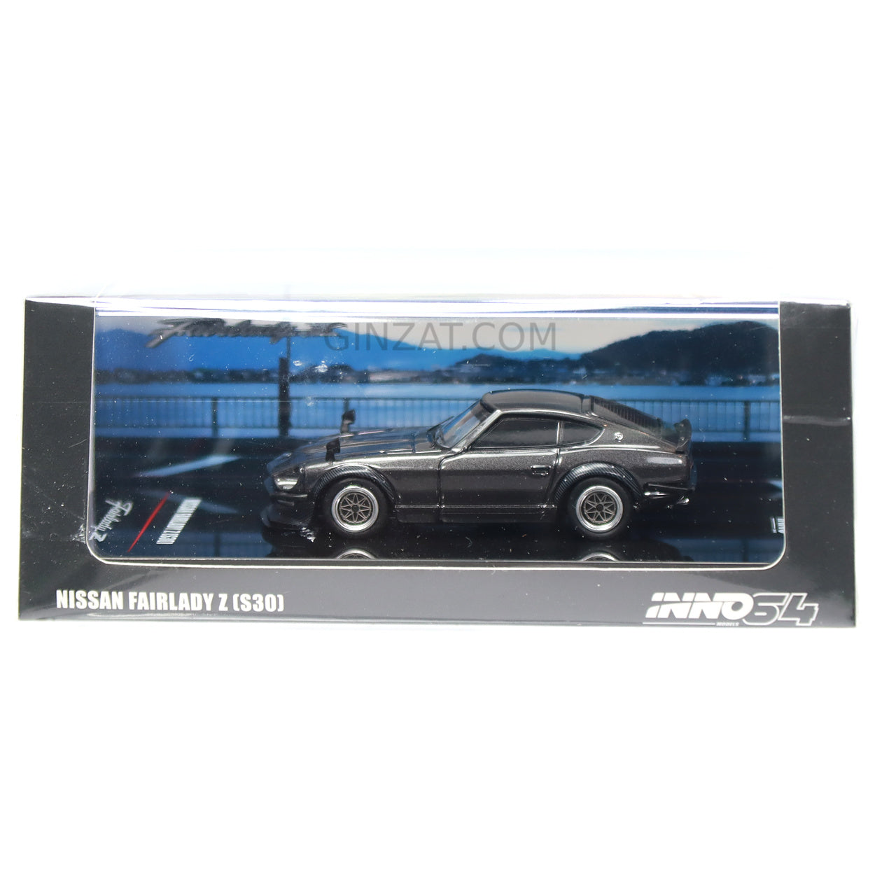 NISSAN Fairlady Z (S30) Dark Grey, INNO64 diecast model car