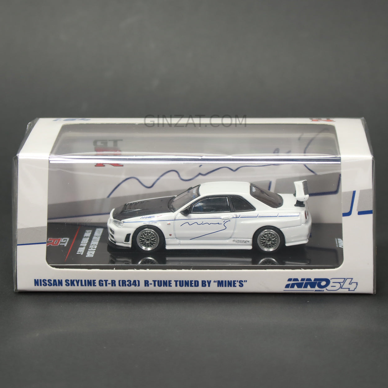 NISSAN Skyline GT-R (R34) R-Tune Tuned by "MINE'S", INNO64 diecast model car