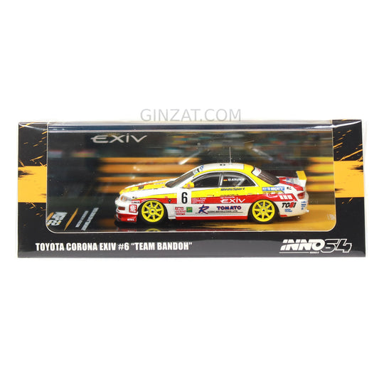 TOYOTA Corona EXIV #6 “TEAM "BANDOH" Macau Guia Race 1997 – Michael Krumm, INNO64 diecast model car