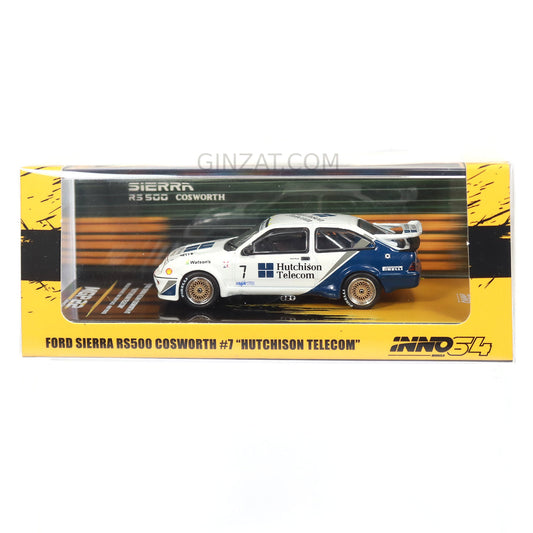 FORD Sierra RS500 Cosworth #7 "Hutchison Telecom"  Macau Guia Race 1989 2nd Place – Andy Rouse, INNO64 diecast model car