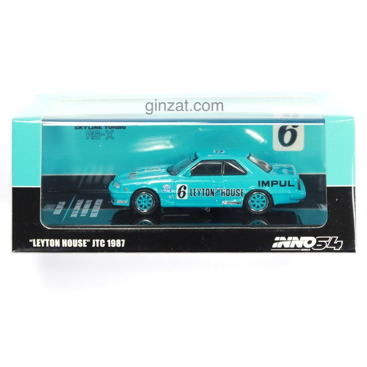 NISSAN Skyline 2000 RS-X TURBO (DR30) #6 "LEYTON HOUSE" JTC 1987, INNO64 diecast model car