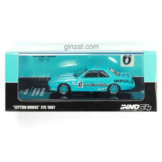 NISSAN Skyline 2000 RS-X TURBO (DR30) #6 "LEYTON HOUSE" JTC 1987, INNO64 diecast model car