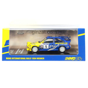 Ford Escort RS Cosworth #1 "Michelin Pilot" Manx International Rally 1994 Winner, INNO64 diecast model car