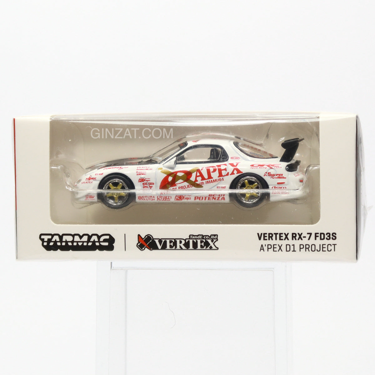 VERTEX MAZDA RX-7 FD3S A�PEX D1 Project, Tarmac Works diecast model car