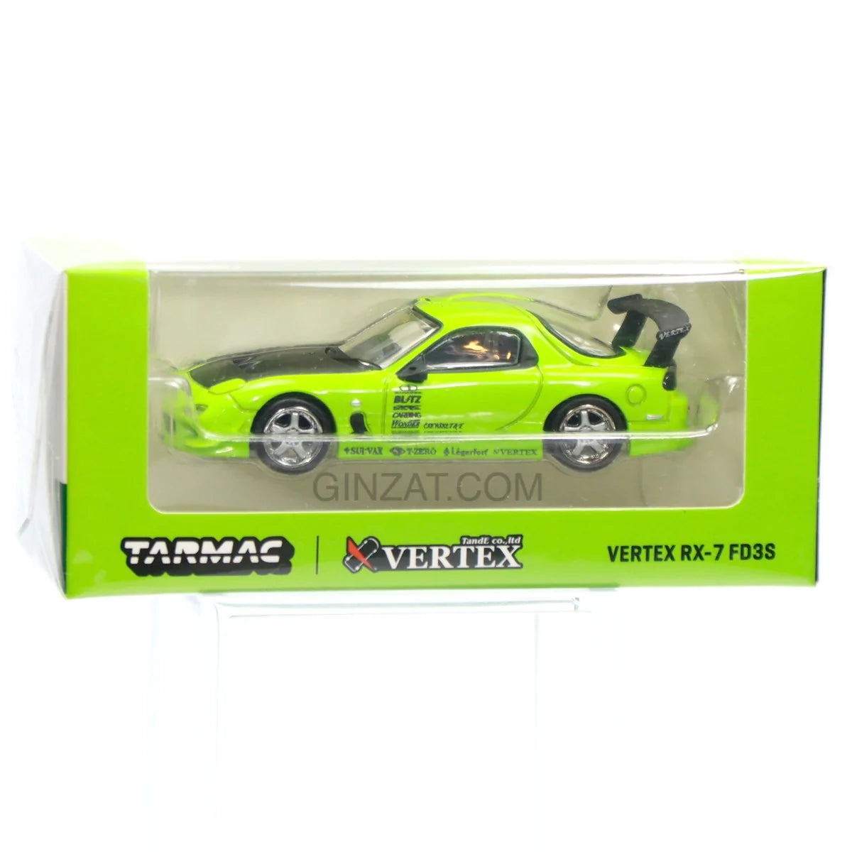 MAZDA RX-7 FD3S Vertex Green, Tarmac Works diecast model car