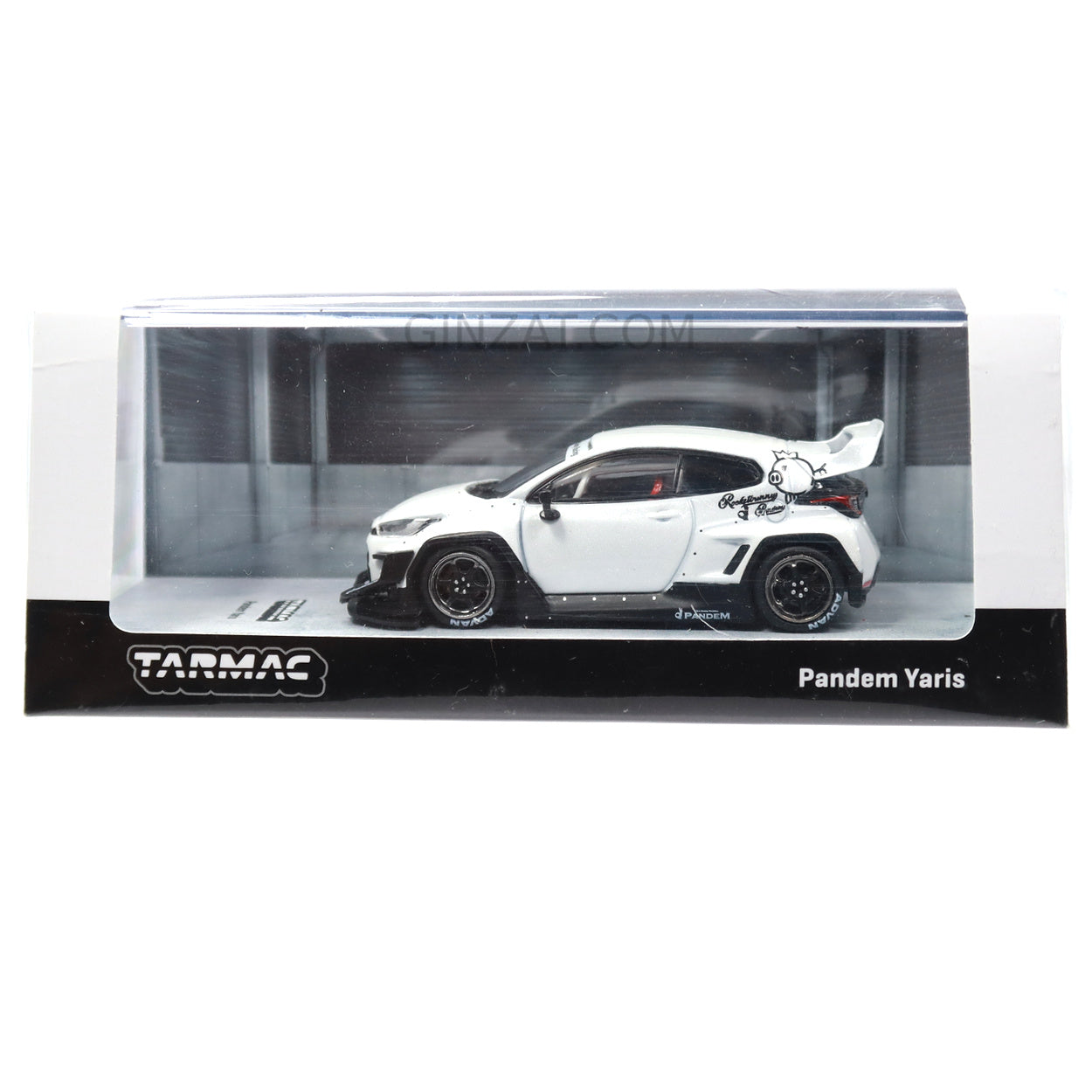 Pandem Yaris White, Tarmac Works diecast model car