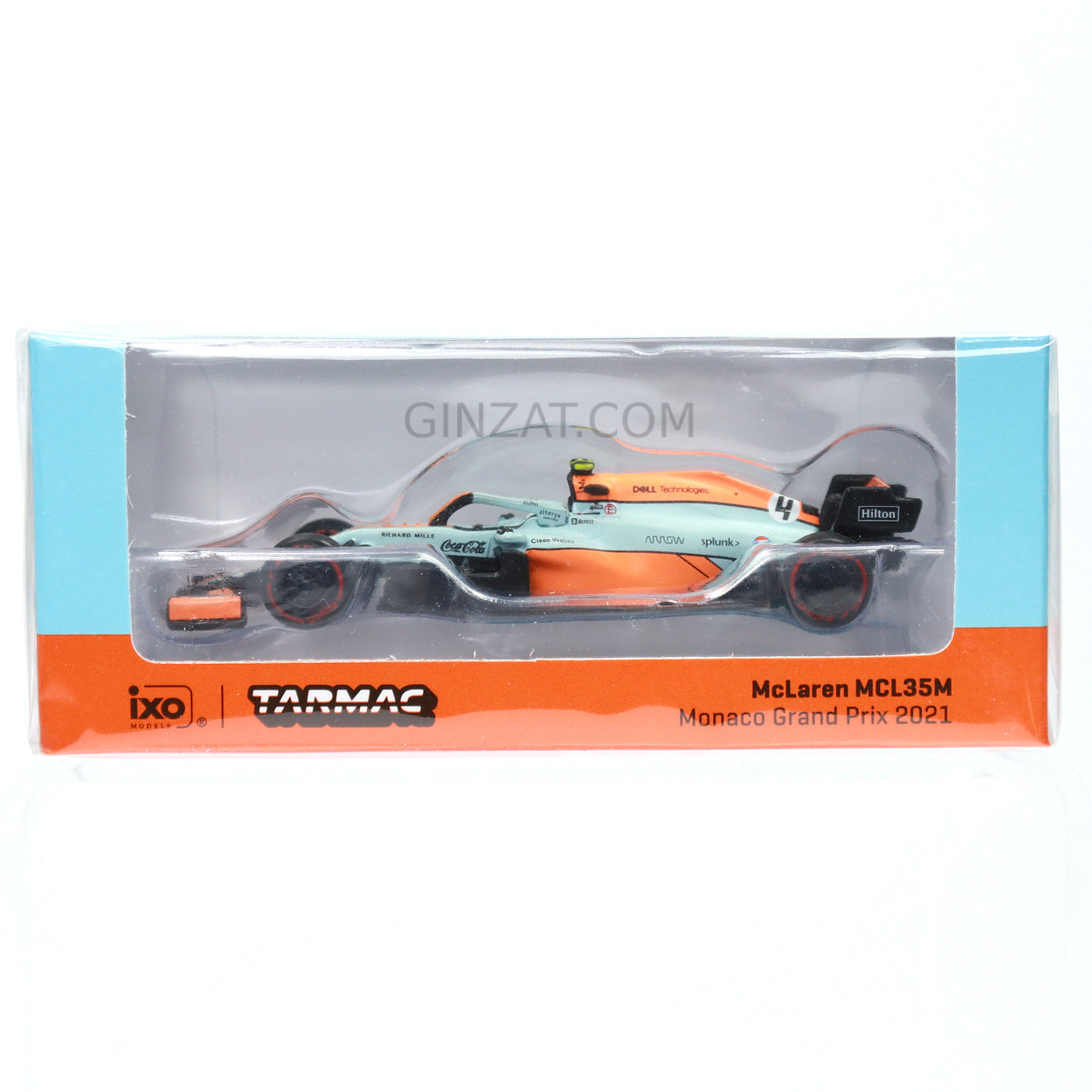 McLaren MCL35M Monaco Grand Prix 2021, Tarmac Works x iXO models diecast model car