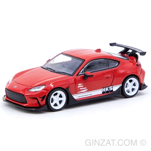 HKS Toyota GR86 Red, Tarmac Works diecast model car