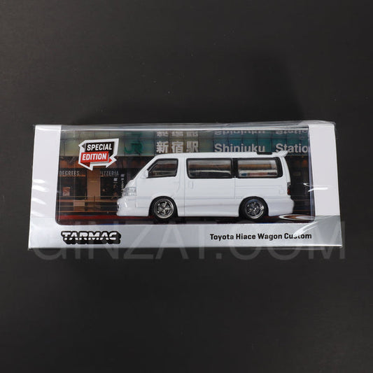 Toyota Hiace Wagon Custom White Special Edition, Tarmac Works diecast model car