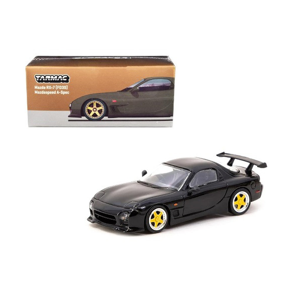 Mazda RX-7 FD3S Mazdaspeed A-Spec Brilliant Black, Tarmac Works diecast model car