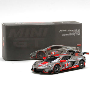 CHEVROLET Corvette C8.R #3 Corvette Racing 2021 IMSA SEBRING 12 Hrs, MINI GT diecast model car