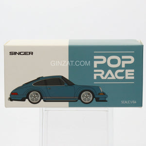 PORSCHE Singer Blue, Pop Race diecast model car 