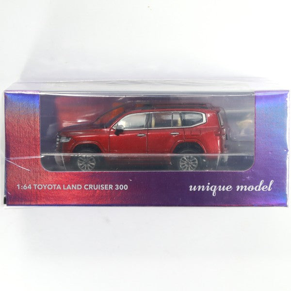 Toyota Land Cruiser 300 Red, 1/64 diecast model car