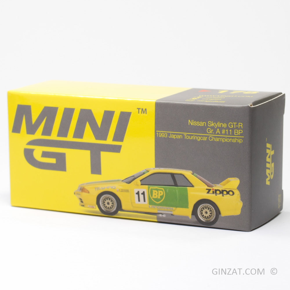 NISSAN Skyline GT-R (R32) Gr. A #11 BP 1993 Japan Touringcar Championship, MINI GT No.178 diecast model car