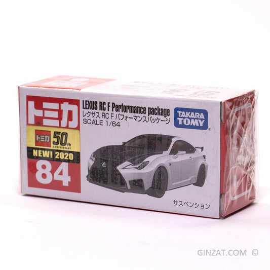 Lexus RC F Performance package, Tomica No.84 diecast model car