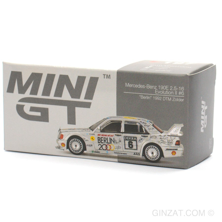 MERCEDES-BENZ 190E 2.5-16 Evolution II #6, MINI GT 197 1/64