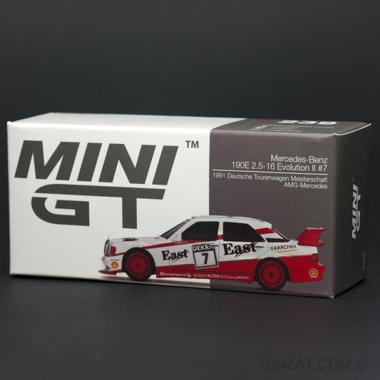 Mercedes-Benz 190E 2.5-16 Evolution II #7 `East` 1991 DTM, MINI GT No.239 diecast model car