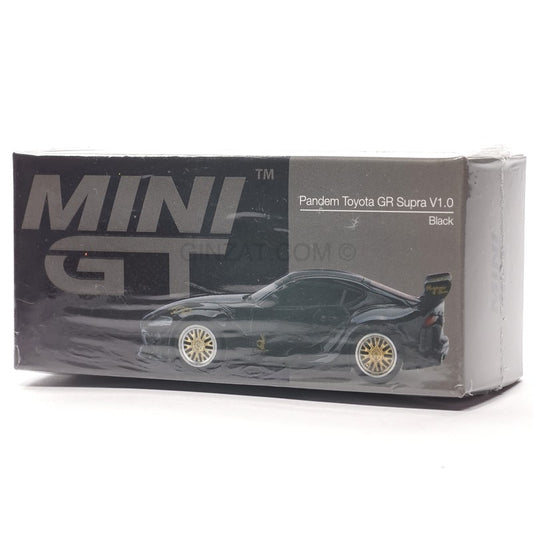 TOYOTA GR Supra V1.0 Pandem Black, MINI GT 219 1/64 Ginzat Australia