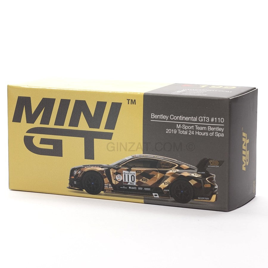 BENTLEY Continental GT3 #110, MINI GT 199 1/64 Ginzat Australia