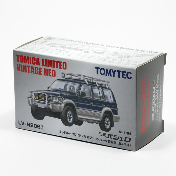 Mitsubishi Pajero Midroof ‘94, Tomytec Tomica Limited Vintage Neo 1/64 diecast model car LV-N206a