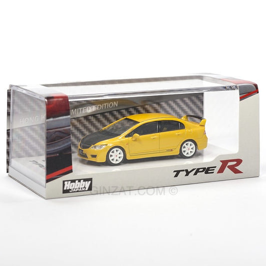 HONDA Civic Type R (FD2) 2007 Hong Kong Limited Edition Sunlight Yellow (Customized Ver.), Hobby Japan 1/64 Ginzat Australia