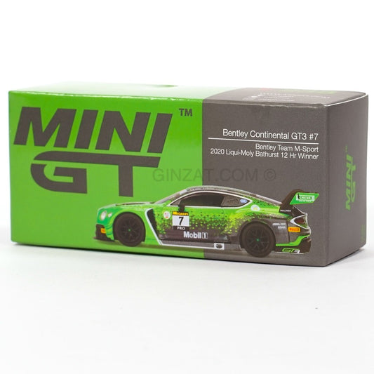 Bentley Continental GT3 #7 2020 Liqui-Moly Bathurst 12 Hrs Winner, MINI GT 238 diecast model car Ginzat Australia