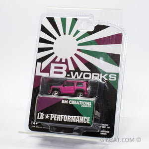 LB Nation SUZUKI Jimny Mini G Glitter Pink LHD, BM Creations Junior diecast model car (Blister Pack)