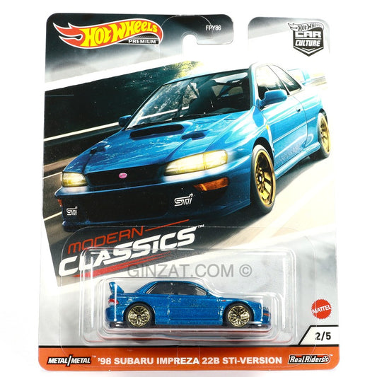 '98 SUBARU Impresza 22B STi-Version, Hot Wheels Premium diecast vehicle