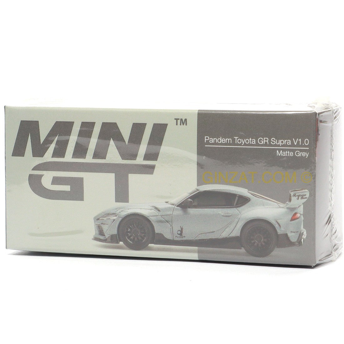 Pandem TOYOTA GR Supra V1.0 Matte Grey, MINI GT 250 diecast model car Ginzat Australia