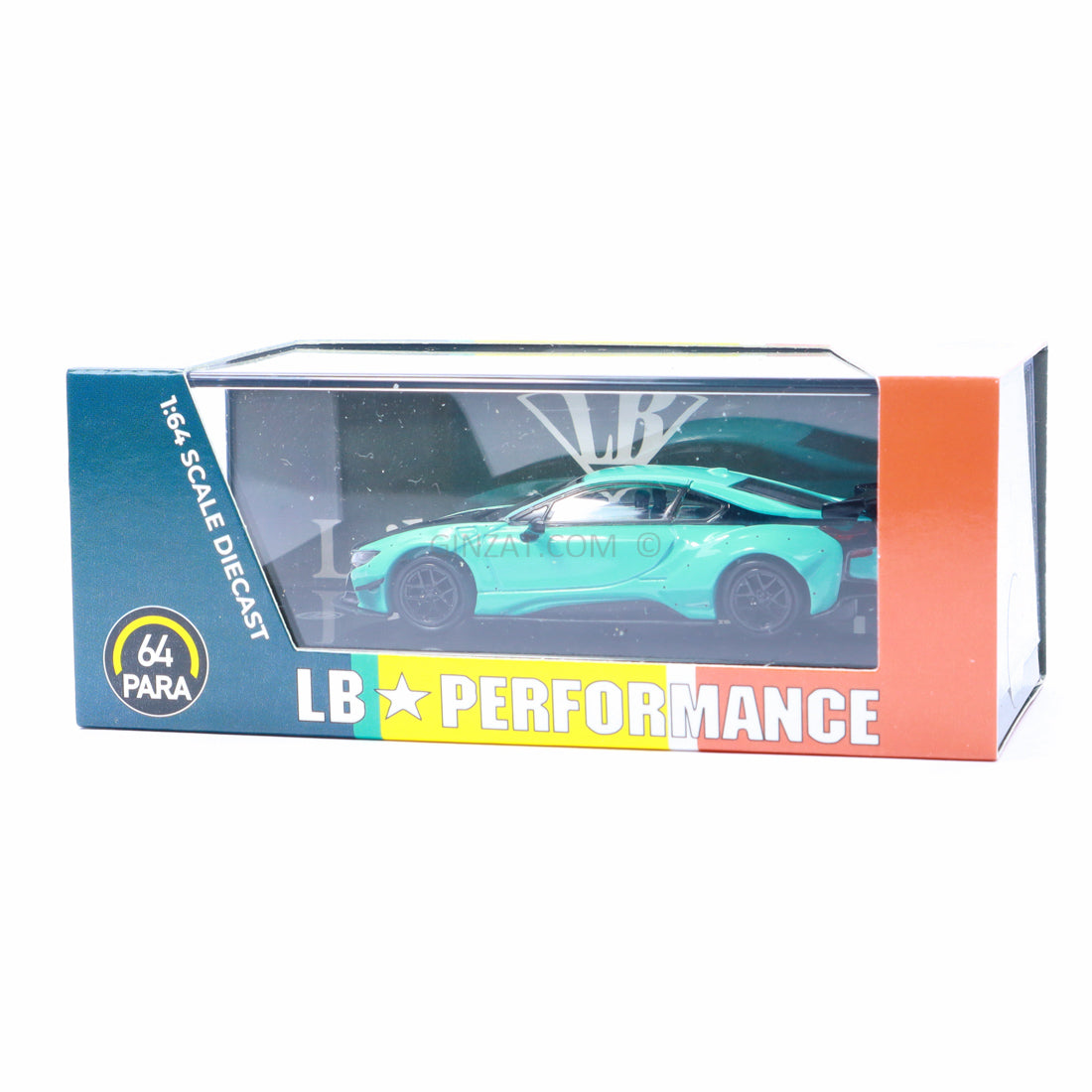 BMW i8 Liberty Walk Peppermint Green & Black, PARA64 diecast model car Ginzat Australia