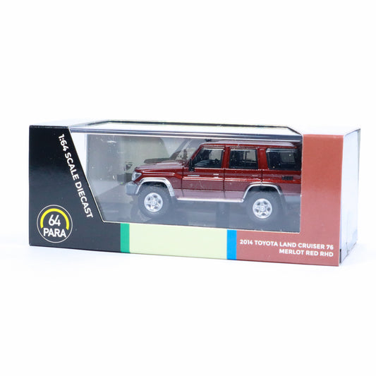 2014 Toyota Land Cruiser 78 Merlot Red RHD, PARA64 diecast model car Ginzat Australia