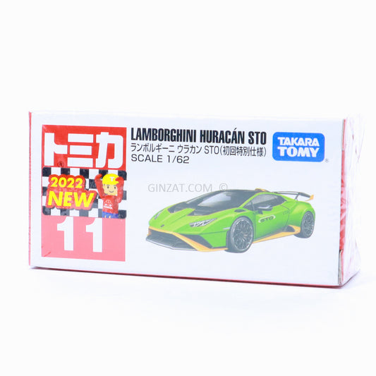 LAMBORGHINI Huracan STO (Special First Edition), Tomica No.11 diecast model car Ginzat Australia