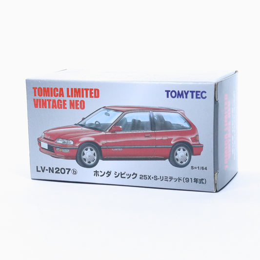 HONDA Civic 25X S-Limited 91', Tomica Limited Vintage Neo diecast model car LV-N207b Ginzat Australia