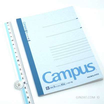 Kokuyo Campus Note - Blue Cover 7mm X 26lines 40 Sheets (No-211B)