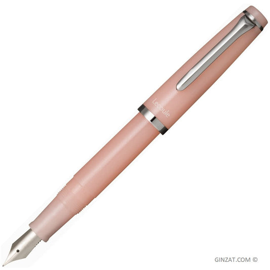 Sailor Lecoule Power Stone Fountain Pen - Rose Quartz Medium Fine Nib